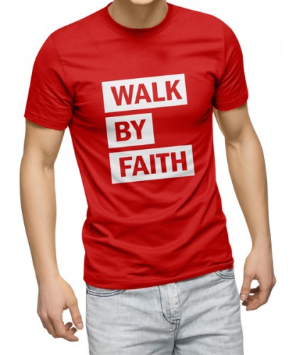 Red Printed T Shirt-men shirts