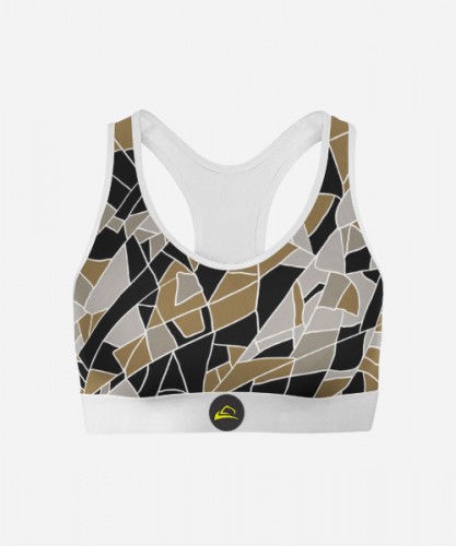 spandexsports.com. offering Beta Cross Sports Bra with sublimation printing and custom designs