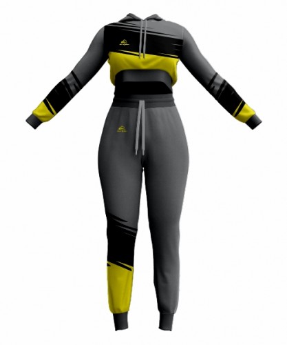 Custom Loungewear Crop Tracksuit Soft and Stylish Set