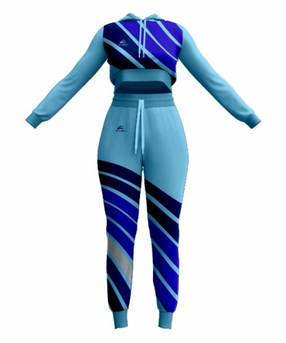 Custom Aesthetic Loungewear Set | Crop Top Tracksuit Set