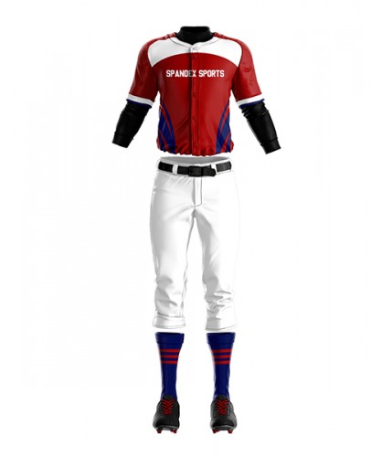 Spandex Sports allows you to create fully customizable baseball uniforms and Jerseys. Every inch on the Baseball jerseys and Baseball pants can be customized anyway you want.