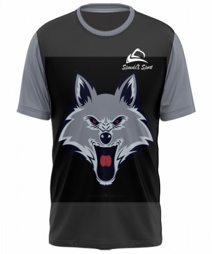 Custom Wolf Print Men’s T-Shirt | Bold Animal Graphic Tee