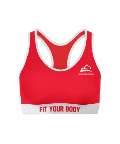 Bright Red Sports Bra-Sports Bra